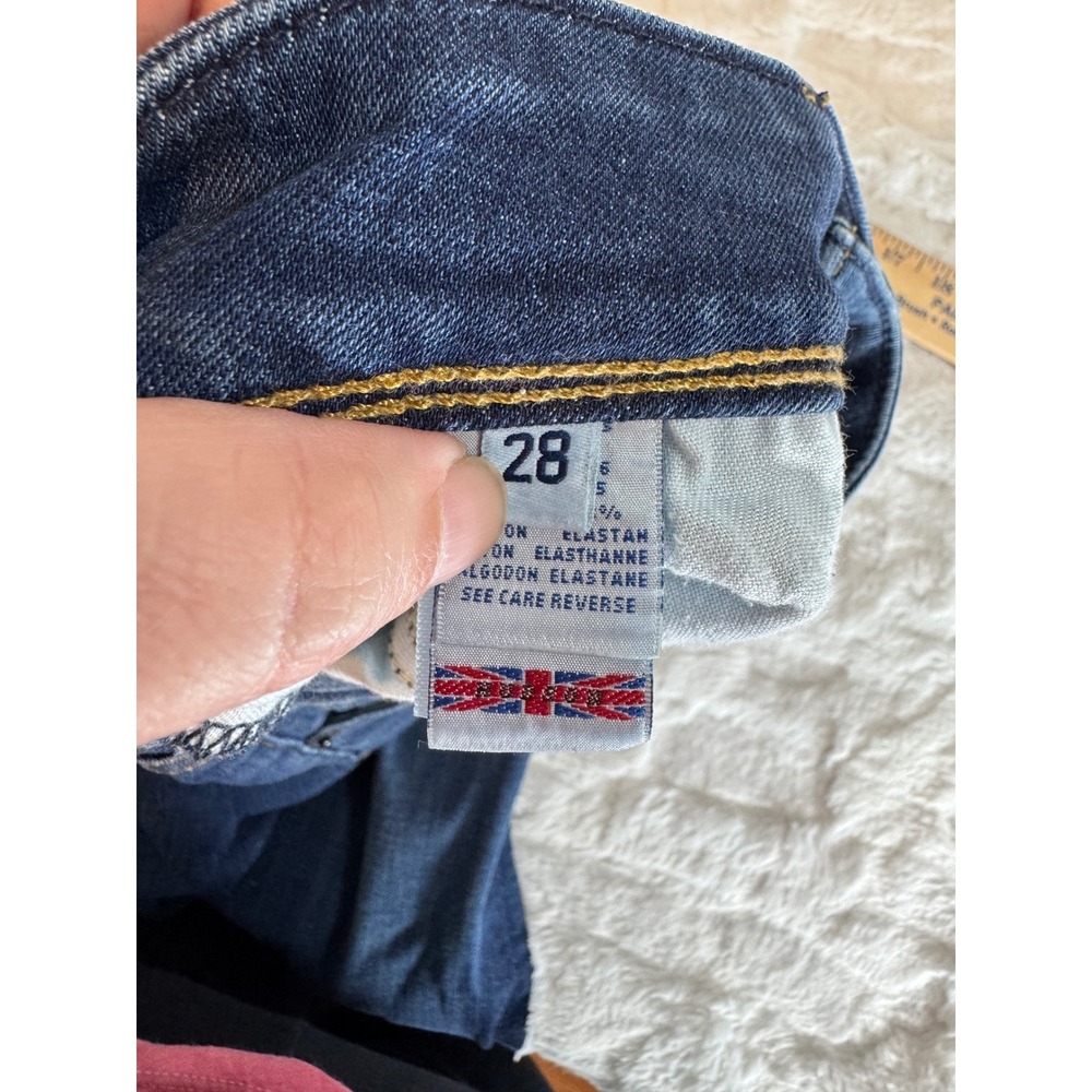 Hudson Jeans Womens Dark Wash Double Button Flap Pocket Straight Leg Denim USA - Picture 9 of 12